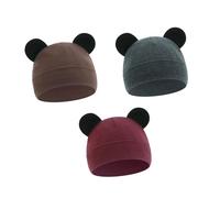 Lerpwige 3 cappelli invernali in cotone, per bambini, da 0 a 3 mesi, in cotone, Set G, Taglia unica