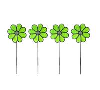 Lerpwige 4 pezzi decorazioni per esterni mulino a vento yard decorazioni ruota gioco per giardino mulini a vento deterrente all'aperto riflettente mulino a vento decorazioni