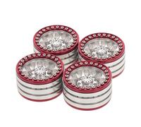 Lerpwige 4 pezzi/set in metallo Crawler Wheel Rims Crawler Wheel Cerchioni per Auto Telecomando Modificato Controllo Crawler Upgrade Inventari