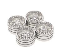 Lerpwige 4 pezzi/set in metallo Crawler Wheel Rims Crawler Wheel Cerchioni per Auto Telecomando Modificato Controllo Crawler Upgrade Inventari
