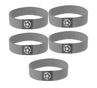 Lerpwige 5 pezzi scarpe da calcio antiscivolo coperture di bloccaggio supporto antiscivolo fascia elastica in pelle parascarpe per allenamento sportivo impermeabile, Children Football Gy, taglia unica