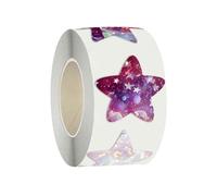 Lerpwige 500pcs/Roll Colorato Stelle Rotondo Adesivi Colla Glitter Etichette Rotoli Per Diagrammi Premio Insegnanti Bambini Artigianato Adesivi