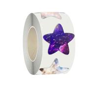 Lerpwige 500pcs/Roll Colorful Stelle Rotonde Adesivi Colla Etichette Brillanti Rotoli Per Grafici Premi Maestro Bambini Artigianato Adesivi
