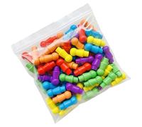 Lerpwige 60 pezzi colorati tester di ricambio strategia gioco da tavolo pietre scacchi matite in legno per pennarelli da tavolo set da tavolo di ricambio matite in legno