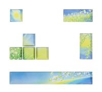 Lerpwige 8 KeyCap Set Dyes Sub PBTS KeyCap profilo originale 6.25U 6.25x SpaceBar ESC