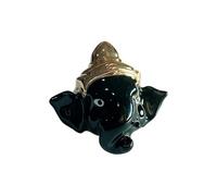 Lerpwige Anelli creativi per glassa a goccia, design artistico di maialino, impilabile, struttura in metallo, per gli appassionati di moda smaltati a goccia anelli, come descritto