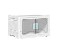 Lerpwige Armadietto portatile a doppia anta con scatola impilabile per piccoli appartamenti e dormitori