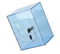 Lerpwige Banche quadrate moderne in acrilico rotture resistenti e trasparenti risparmi di monete per la casa ufficio chiave di sicurezza coperchio per risparmiare denaro contanti funzionale