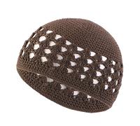 Lerpwige Berretto lavorato a maglia per studenti adulti musulmani pieghevole cappello invernale fatto a mano all'uncinetto Pregare Huy Hloloy Out Cycling Maglia Cappello Cappelli Per Le Donne Inverno
