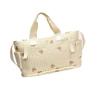 Lerpwige Borsa a tracolla per maternità borsa portatile con ampio spazio per forniture per bambini con bella custodia per pannolini modello ricamo, Modello Orso
