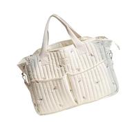 Lerpwige Borsa da viaggio Borsa per pannolini per donne Crossbody grande capacità mamma modello ricamato borsa a tracolla in poliestere, A