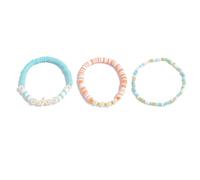 Lerpwige Bracciale multispiaggia con perle di creatura marina catena a mano multistrato perfetta per la vacanza quotidiana ispirato set di gioielli ispirato, talla única, come descritto
