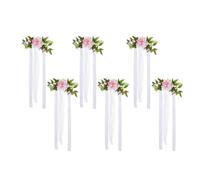 Lerpwige Cerimonia Matrimonio Sedia Fiori Dorsi Elegante Sedia Matrimonio Fiore Dorso Ornamento Fiori Decorativi Per Il Corso