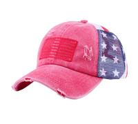 Lerpwige Coda di cavallo Cappellini da baseball per donne e uomini, unisex, con stampa a stella disperata, dimensioni regolabili, da corsa, per escursioni quotidiane, per sport all'aria aperta, Colore
