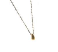 Lerpwige Collana con ciondolo a goccia d'acqua alla moda, in oro o argento, per donne e ragazze, ideale per l'uso quotidiano