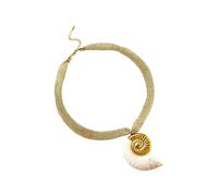 Lerpwige Collana con ciondolo ispirato alla natura alla moda con conchiglia/conchiglia/sole catene a maglia polpo gioielli per uso quotidiano per occasioni, talla única, come descritto, come descritto