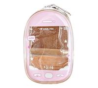Lerpwige Compatto Portagioie Portachiavi Portamonete Per Chiave Auto Walk Essenziale Delizioso Sacchetto Trasparente Bambini Accessori Di Moda Auto Walk Baby Doll Custodia, a