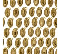 Lerpwige Confezione da 100 sport in lega a tema Charm Football Forniture, gioielli per gioielli e esigenze artigianali