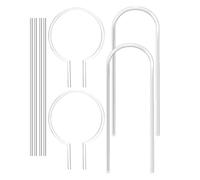 Lerpwige Confezione da 8 supporti per piante in acrilico moderno design circolare a forma di U per decorazione del giardino e vasi di fiori Stabilità acrilica Mastica mensola
