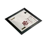 Lerpwige Cornice portafoto in legno con supporto per il collo, clip per proteggere la memoria di cani e gatti, 9 x 9 pollici, cornice per foto commemorativa per animali domestici