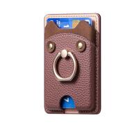 Lerpwige Custodia rimovibile per carte di credito con supporto per telefono integrato e nessun design strutturato, adatto per smartphone con slot per carte e supporto