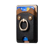 Lerpwige Custodia rimovibile per carte di credito con supporto per telefono integrato e nessun design strutturato, adatto per smartphone con slot per carte e supporto