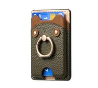 Lerpwige Custodia rimovibile per carte di credito con supporto per telefono integrato e nessun design strutturato, adatto per smartphone con slot per carte e supporto