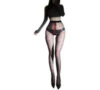 Lerpwige Donne Pura Lucido Controllo Top Piede Collant Calze Di Seta Ultras Brillante Vita Alta Collant Coscia Calze Alte Calze Olio Luminoso Danza Collant, Nero , Taglia unica