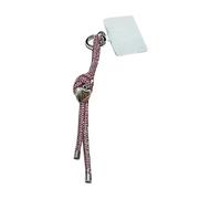 Lerpwige Elegante cuore cuore ciondolo nodo portachiavi accessorio elegante chiave per le donne rugiada strass auto portachiavi