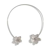 Lerpwige Elegante Fiore/Stelle Marine Collana Aperta Collana Regolabile Collana Elegante Clavicola Catena Collo Accessori Per Le Donne Alla Moda Collana Del Fiore Del Metallo, Star, come descritto