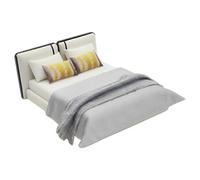 Lerpwige Elegante letto in miniatura per fotografia di casa modello con cromas morbidi e design salvaspazio. Accessori per la casa dei giocattoli