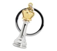 Lerpwige Elegante portachiavi internazionale a scacchi Re Regina Chessman Key Anelli sofisticati gioielli di compleanno per l'uso quotidiano