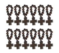 Lerpwige Elegante rosario con perline per dita, alla moda, rosario, perline, anelli, cristiani, simbolo di fede, accessorio alla moda gioielli religiosi, Misura unica, come descritto, come descritto