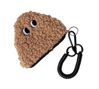 Lerpwige Elegante Sacchetto Di Monete Onigiri Leggero E Portatile Borse Di Conservazione Con Cordino E Cerniere Adatto Per Varie Borse Di Età, marrone chiaro