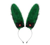 Lerpwige Fascia per capelli in peluche con orecchie da coniglio, accessorio per donne e ragazze, Halloween, feste di Natale, peluche