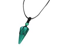 Lerpwige Gioielli geometrici contemporanei opali esagonali in rete con ciondolo a rete delicata sulla pelle, collana geometrica, Taglia unica, come descritto, come descritto