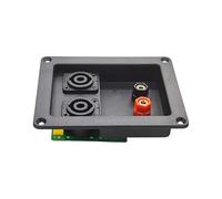 Lerpwige KP-12 - Divisore di frequenza a 2 vie, con alloggiamento in metallo ABS, filtro a doppio canale per home theater o audio auto, migliorato