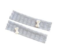 Lerpwige Maniche lunghe senza dita da donna, guanti lunghi per protezione solare, scalda braccia in rete increspata, per Halloween, feste di ballo di fine anno, anime, congressi, Decorazione osso blu