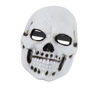 Lerpwige Maschera in maschera con strass per Halloween, teschio, testa di scheletro per uomini, donne, cosplay, temi