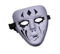 Lerpwige Maschera per il viso dipinta a mano per Halloween Masquerade Street Dance Demoni Passi Dance Masque per Cosplay Party Halloween