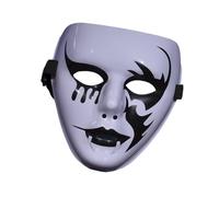 Lerpwige Maschera per il viso dipinta a mano per Halloween Masquerade Street Dance Demoni Passi Dance Masque per Cosplay Party Halloween