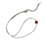 Lerpwige Moda Collana placcata Argento Con Perle Di Agata E Amore Pendolo A Cuore Accessori Per Le Donne Alla Moda Uso Quotidiano