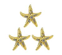 Lerpwige Nauticals Inspire - Set di 3 ciondoli multicolore a forma di stella marina con conchiglie per creare collane e gioielli ispirati alla spiaggia, Misura unica, come descritto, come descritto