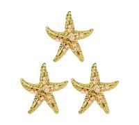 Lerpwige Nauticals Inspire - Set di 3 ciondoli multicolore a forma di stella marina con conchiglie per creare collane e gioielli ispirati alla spiaggia, Misura unica, come descritto, come descritto