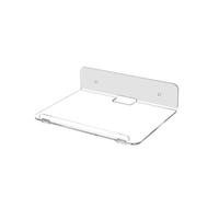 Lerpwige Organizzatore da parete galleggiante in acrilico multifunzionale per libri di impianto, design trasparente facile installazione per ufficio Hangsschelf