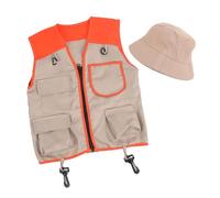 Lerpwige Outdoor Explorers Kit per bambini Dress Up & Fingere Giocare Costumi Lavabile Bambini Safari Gilet Safari Cappello Per Ragazzi Ragazze Outdoor Adventure Camping Gear Kit Costume