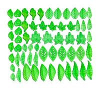 Lerpwige Perline trasparenti a forma di foglia Incantesimo Acrilico Verde Multi Modello Componenti Gioielli Per Orecchini Fatti In Casa Perline In Foglia Acrilica Con Fori, Taglia unica, come