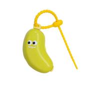 Lerpwige Portaspazzolino a forma di banana con coperchio sigillato per igiene, materiale in silicone ABS, custodia ad asciugatura rapida