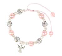 Lerpwige Ragazza Holy Communion Gift Set Angelo Ali Croce Bracciale Con Vera Perline Decorativo, Angel diamonds, come descritto, come descritto