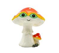Lerpwige Resine Occhi Verdi Fungo Figura Miniatura Ornamento Per Giardino Domestico Decorazione Paesaggio O Accessori Auto Divertimento